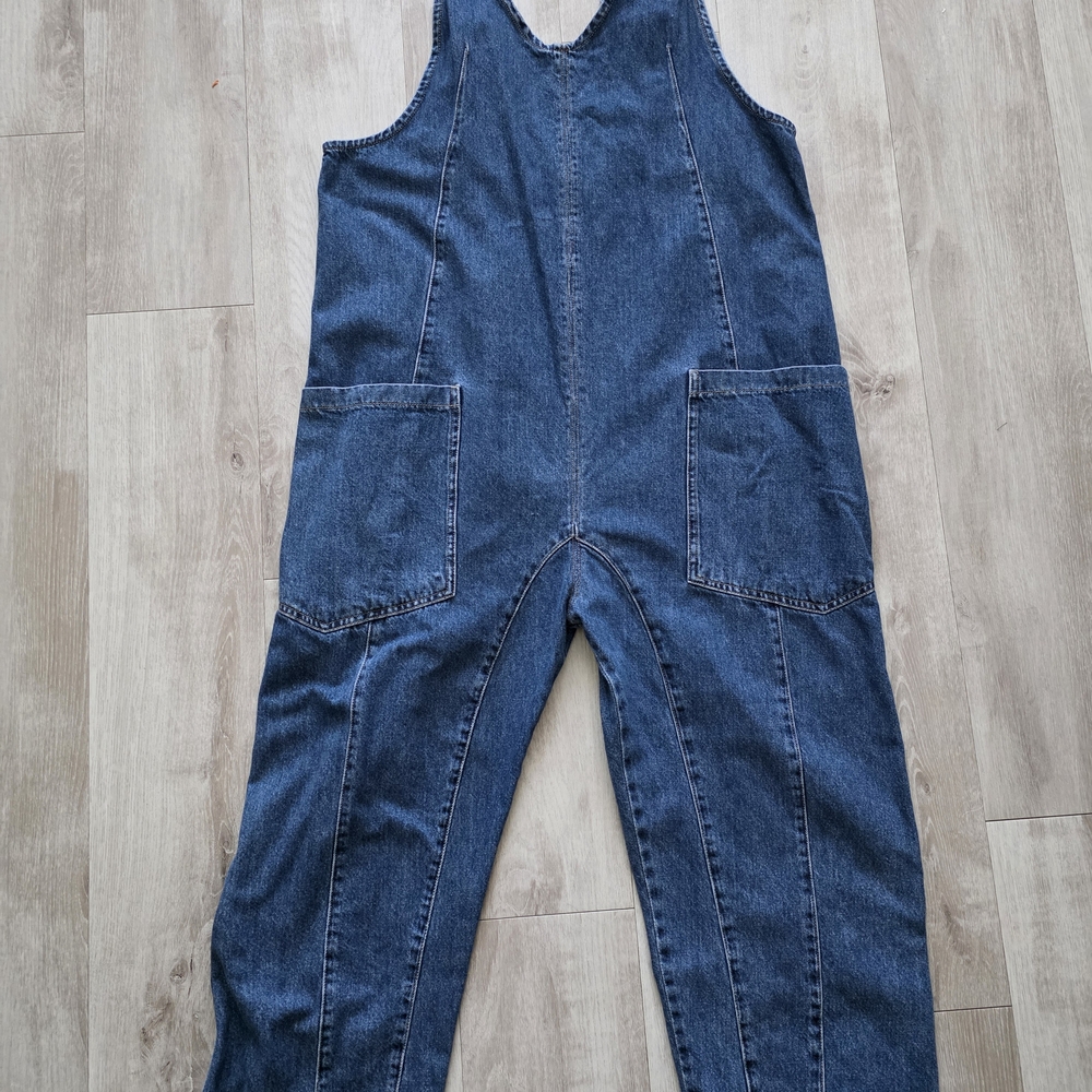We The Free Light Blue Denim Top